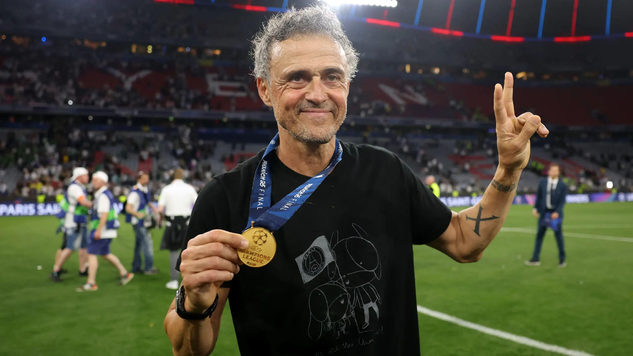 Luis Enrique PSG champion temp
